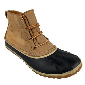 Sorel Womens Out N About Elk Leather Duck Boots 8